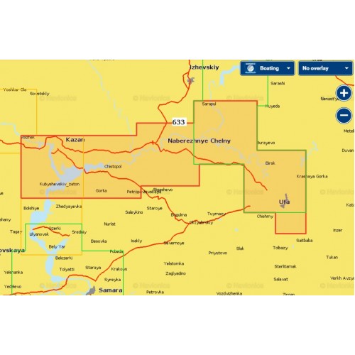 5G633S2 Navionics+ Small Gold, Река Белая и нижняя Кама 